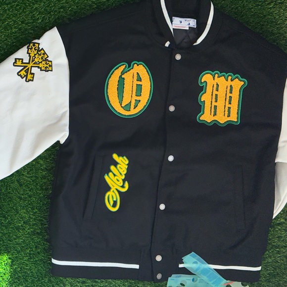 *SOLD* Off White Varsity Jacket - Picture 2 of 4